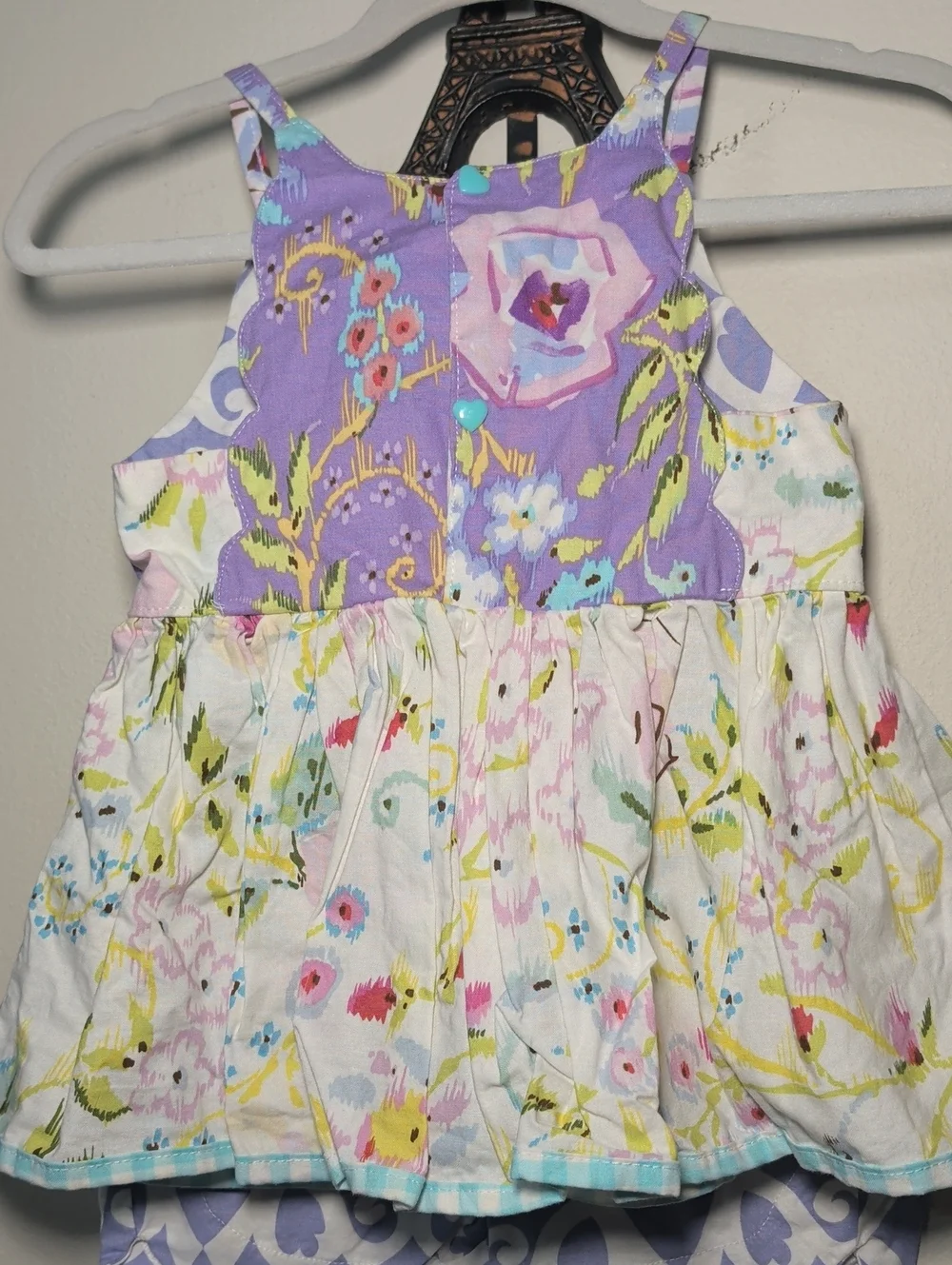 Designs by Faith Lavender and White Floral Short Set Boutique Girls Size 2T*